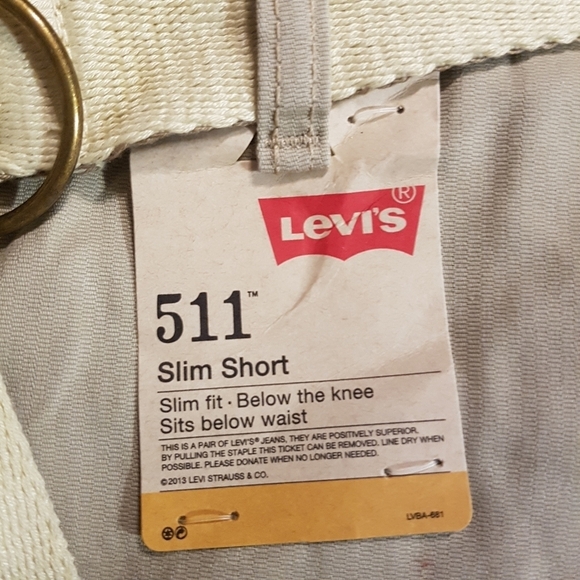 Levis boys size 16 511 slim fit shorts NEW - Picture 2 of 5